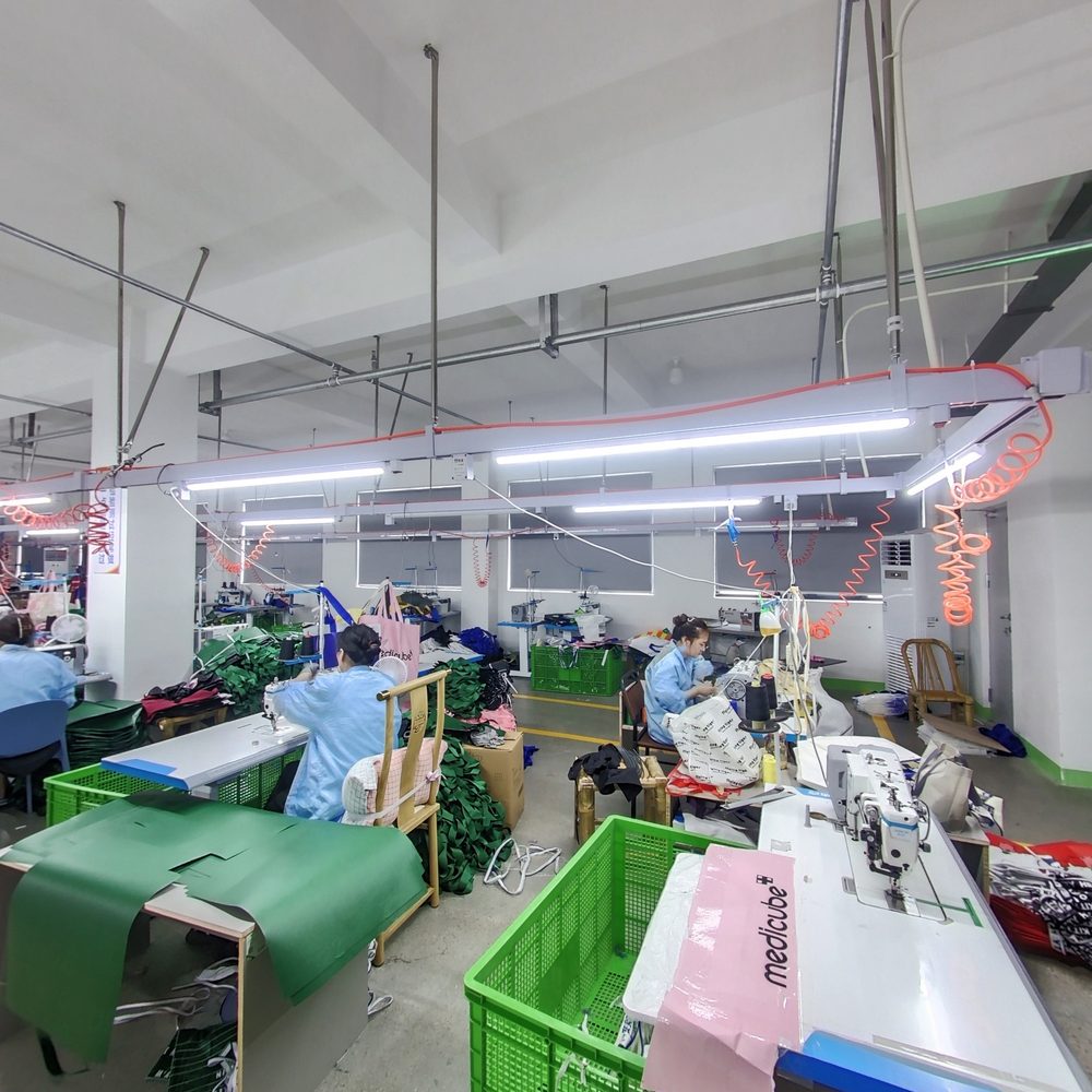 Sewing section in action