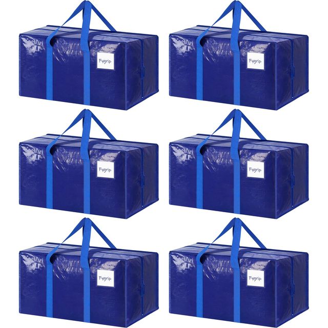 Custom Extra Heavy Duty Large Waterproof Moving Storage Bags Strong Zipper Comfortable Handles Single Tier for Clothes Tools