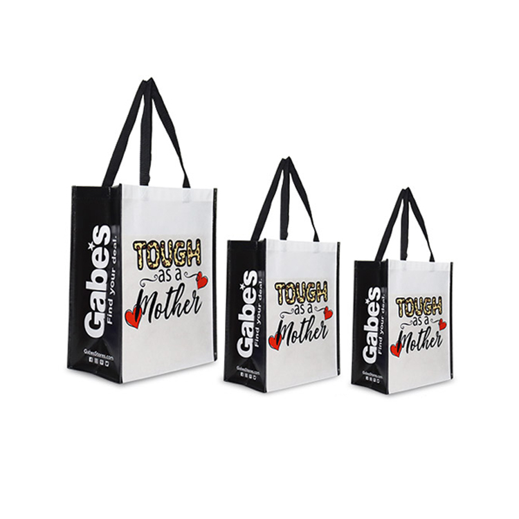Custom Stitched Reusable Recycled Shopping Eco Lamination Pp Non-Woven Promotional Bag