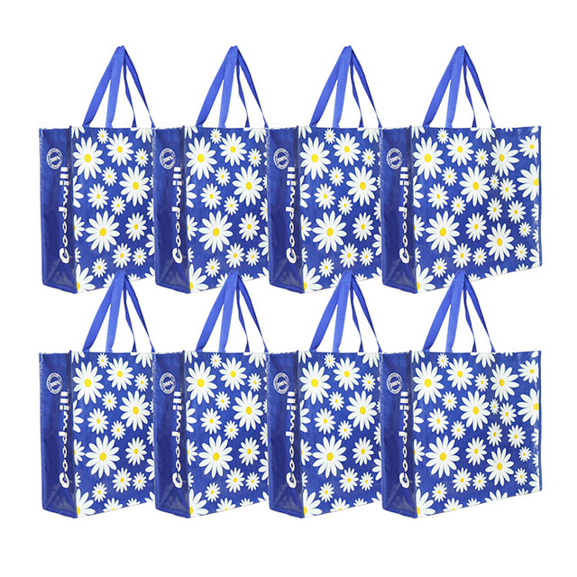 Wholesale Bulk Custom Printed Retail Supermarket Grocery Reusable PP Woven Boutique Carrier Shopping Gift Bag