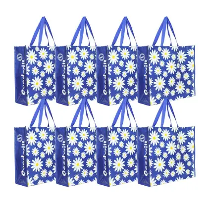 Wholesale Bulk Custom Printed Retail Supermarket Grocery Reusable PP Woven Boutique Carrier Shopping Gift Bag