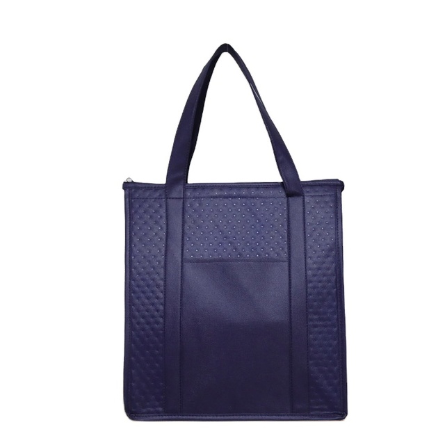 Wholesale Portable Promotional Zipper Closed Heavy Duty Wine Thermal Carry Bag XXL Shopping Cooler Bag Personalized Logo