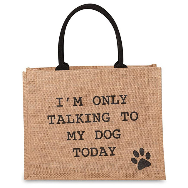 Luxury Hessian Natural Burlap Large Size Tote Custom Jute Bags for Girl