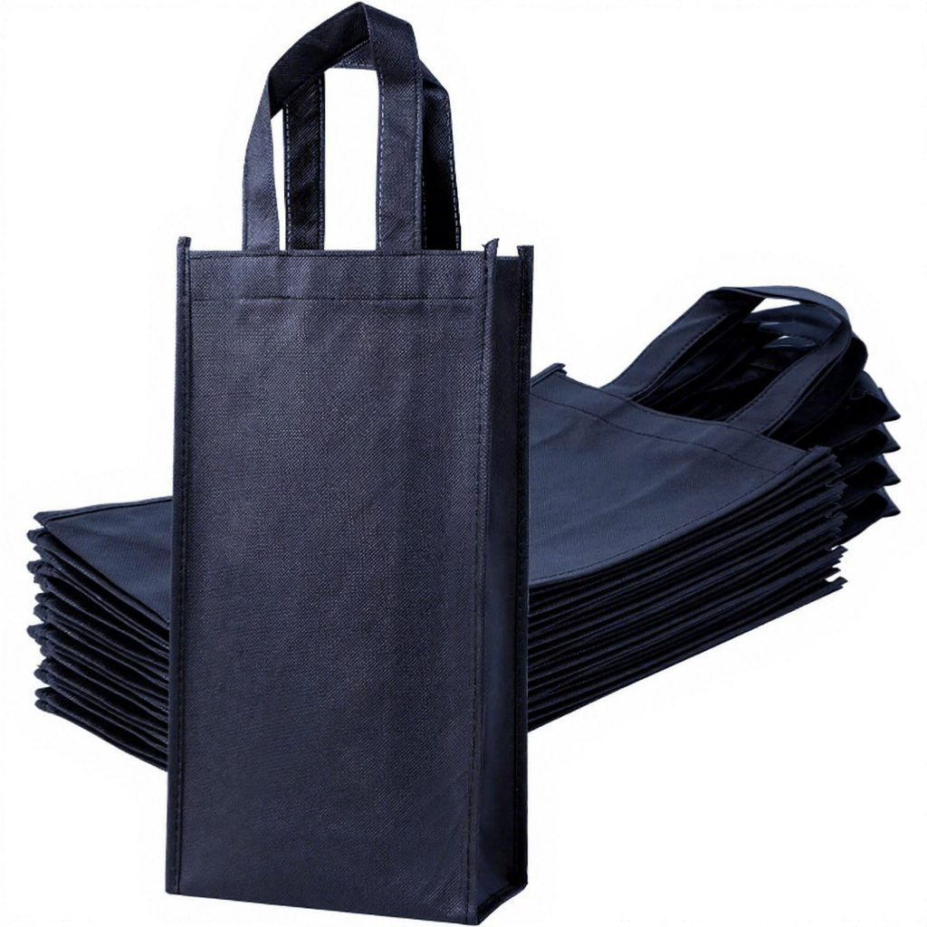 New Arrival Cheap Price LOW MOQ Reusable Shopping Small Non Woven Tote Bag Wine