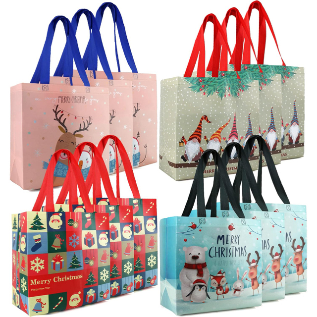 New Arrival Recycled Christmas Custom Printing Reusable Eco Promotional Non Woven Event Bag
