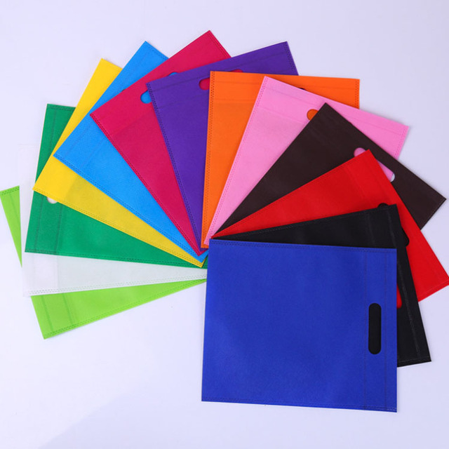 Custom Logo Recycled Non Woven Die Cut Handle Bag