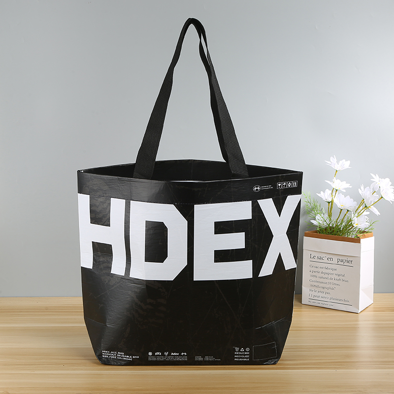 Rpet Folding Zipper Bag Custom Colour Tote Bag Inside Pocket Reusable Shopping Bag Rpet