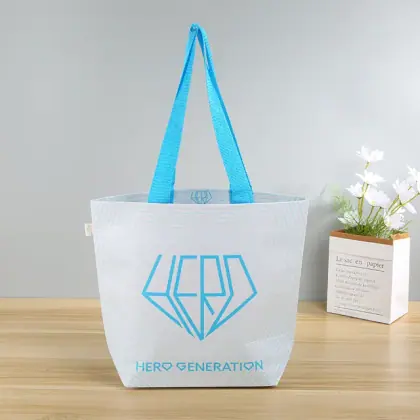 Large Tote Bags with Custom Printed logo Reusable Shopping Bag Rpet Recycle Clothing Bag