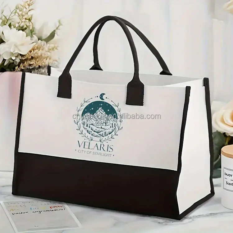 Heavy Duty 16 18 20 Oz Thick Cotton Fabric Large Tote Bag Canvas Bags Plain Customized Canvas Bag With Zipper and Inner Pocket