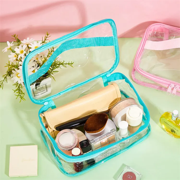 防水透明旅行洗漱PVC定制化妆立体化妆包