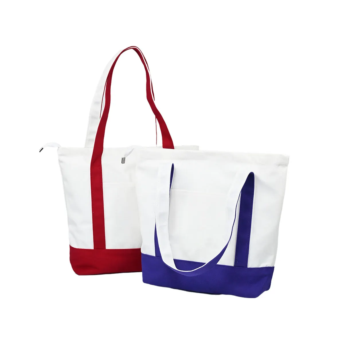 Cotton Shopping Tote Bag with Custom LOGO Printed Plain Cotton Thick Canvas Supermarket Shopping Student Tote Bag