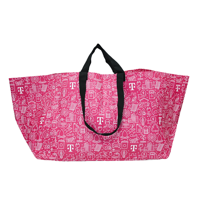 Factory Custom Printing Extra Large Capacity Heavy Duty Waterproof Grocery Laminated PP Woven Bag for Moving and Storage Clothes