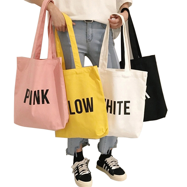 High Quality Custom Logo Reusable Eco Blank Shopping Cotton Canvas Tote Bags