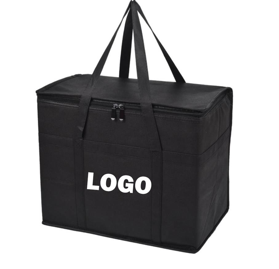 Oem Odm Customized Printed Lunch Cooler Bag Portable Reusable Insulated Food Delivery Bag Grocery Bag with Logo