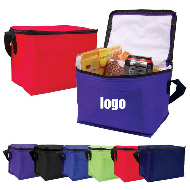 Eco Custom Cheap Thermal Insulated Cooling Bag for Food Tote Zip Aluminum Foil Picnic Thermal Insulated Cooler Bag With Logo