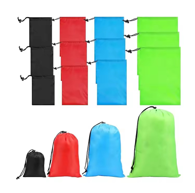 Promotional Wholesale Waterproof Polyester Nylon Sport Backpack Drawstring Bags With Customized Logo Printed