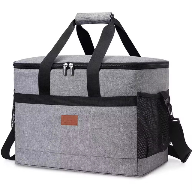 Soft Cooler Bag with Hard Liner Large Insulated Picnic Lunch Bag Box Cooling Bag for Camping BBQ Family Outdoor Activities