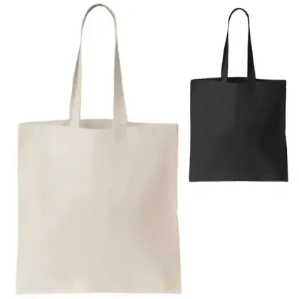 Natural Cotton Fabric Shopping Bag With Custom Printed Design Organic Cotton Canvas Tote Bag at Sustainable Canvas Shopping Bags