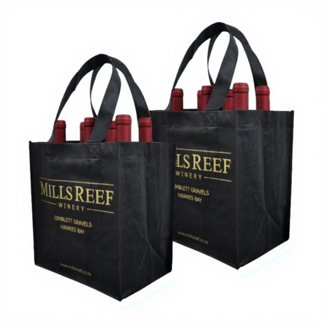 Custom Cheap Price Reusable Non Woven Wine Bags 4 6 Bottle Wine Tote Bag Wine Promotion Gift Bag With Your Logo