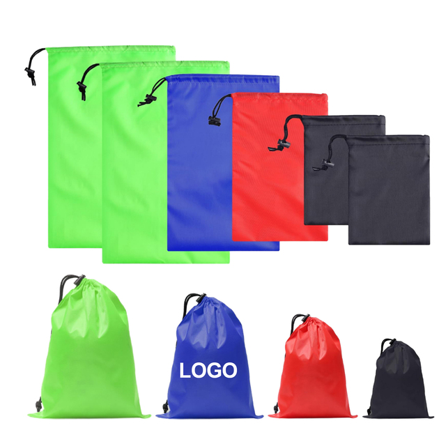 Custom Logo Size Drawstring Backpack Draw String Bag Bulk Cinch Multicolor Sports Gym Travel Nylon Storage Polyester Bag
