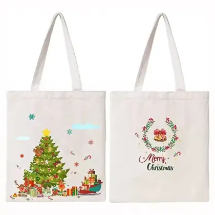 Custom Logo Size Printed Eco Friendly Recycled Reusable Plain Blank Organic Calico Cotton Canvas Grocery Shopping Tote Bag