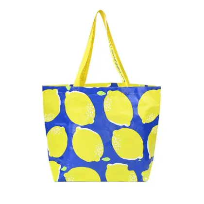 Reusable Waterproof RPET Non-woven Grocery Shopping Tote Bags for Promotion and Trade Show