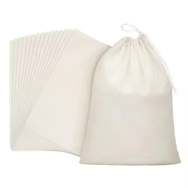 Personalized Cheap Custom Printing Logo Drawstring Bag Colorful Canvas Cotton Cloth Drawstring Bag with Double String