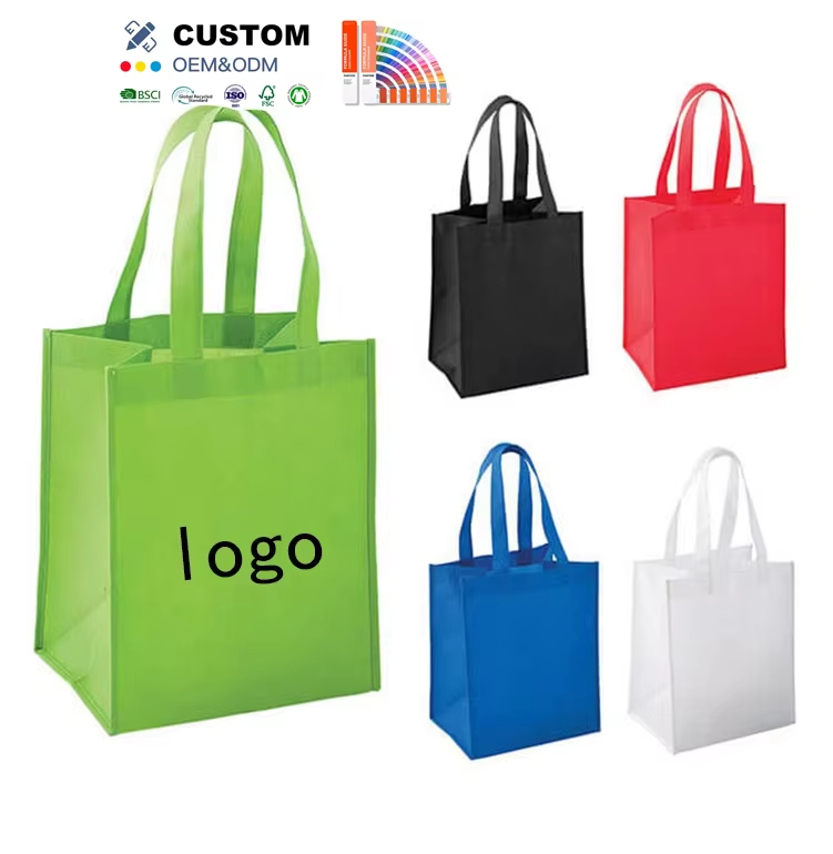 Eco Friendly Custom Logo Durable Cloths Reusable Grocery Shopping Tote Non-Woven Bags Non Woven Shopping Bag