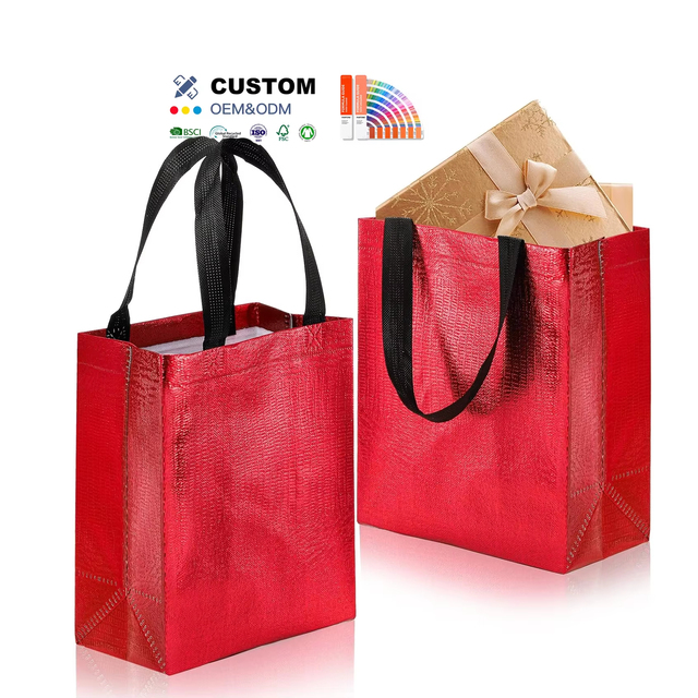 Customized Printing Capacity Reusable Shopping Tote Coated Bag Polypropylene Laminated Non Woven Bag