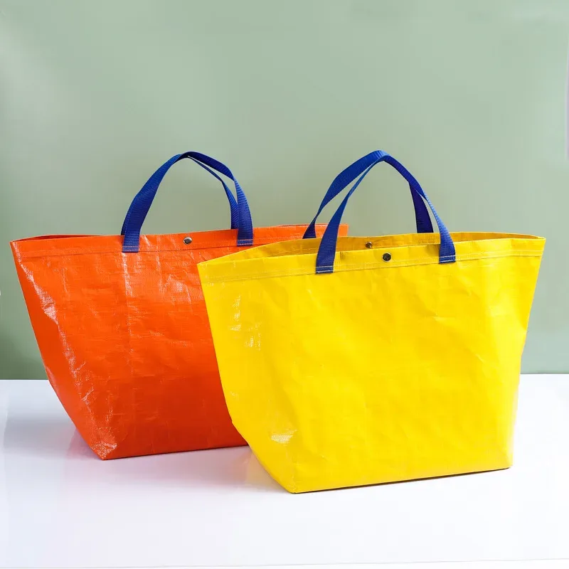 Manufacturer wholesale exquisite PP laminated woven bag shopping mall portable shopping bag flata boat bag plus logo
